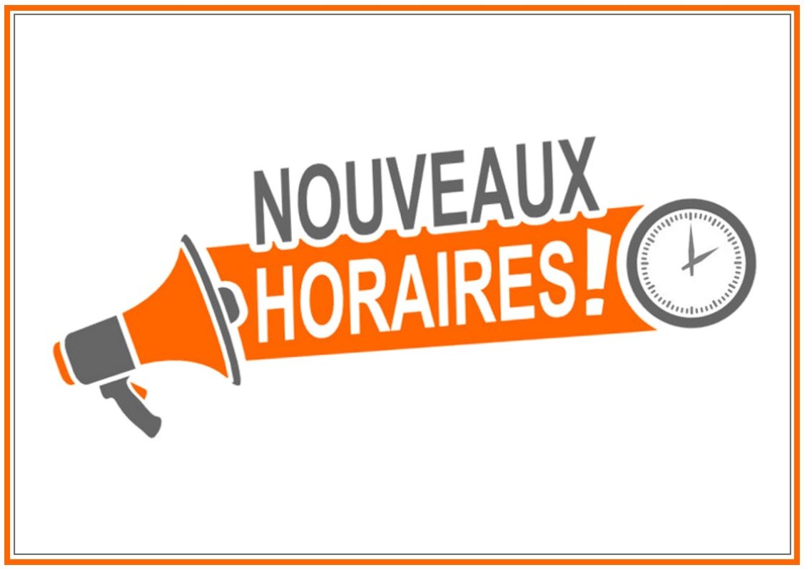 Modification horaire studio !!!!!